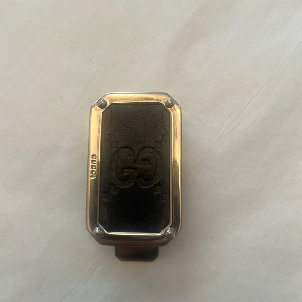 Authentic Gucci silver money clip